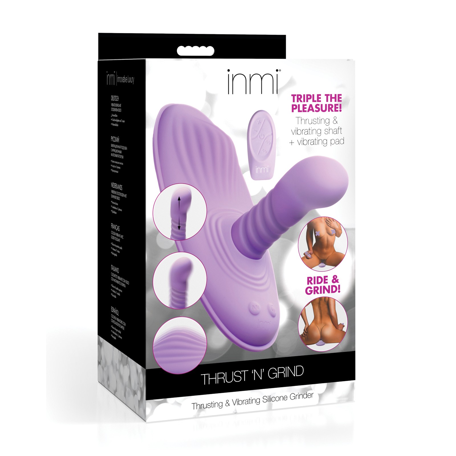 Inmi Thrust N' Grind Thrusting Vibrating Grinder Purple