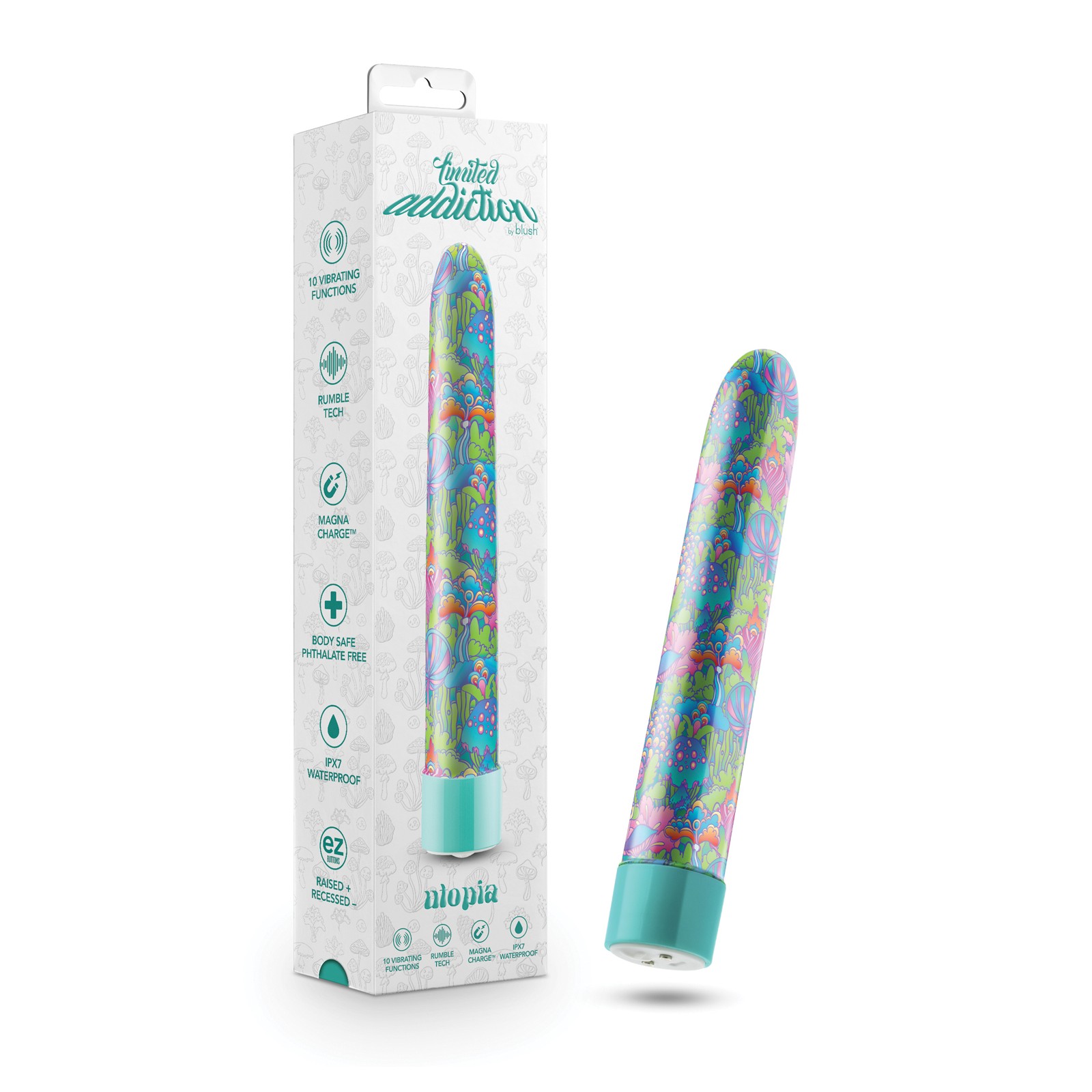 Vibrador Recargable Utopia de 7 Pulgadas - Sumérgete en el Placer