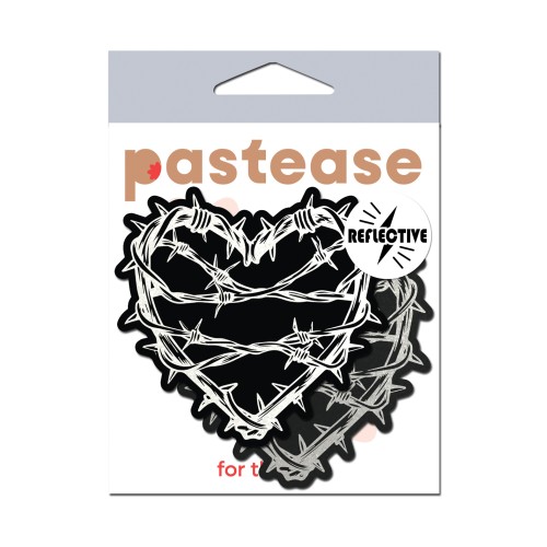 Pastease Reflective Barbed Wire Heart - Bold Fashion Statement