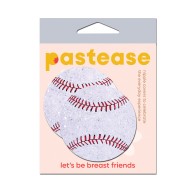 Pasties Premium de Beisbol Brillantes Blanco