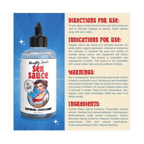 Naughty Jane's Sex Sauce Natural Lubricant