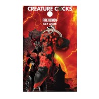 Creature Cocks Fire Demon Keychain - Red/Black