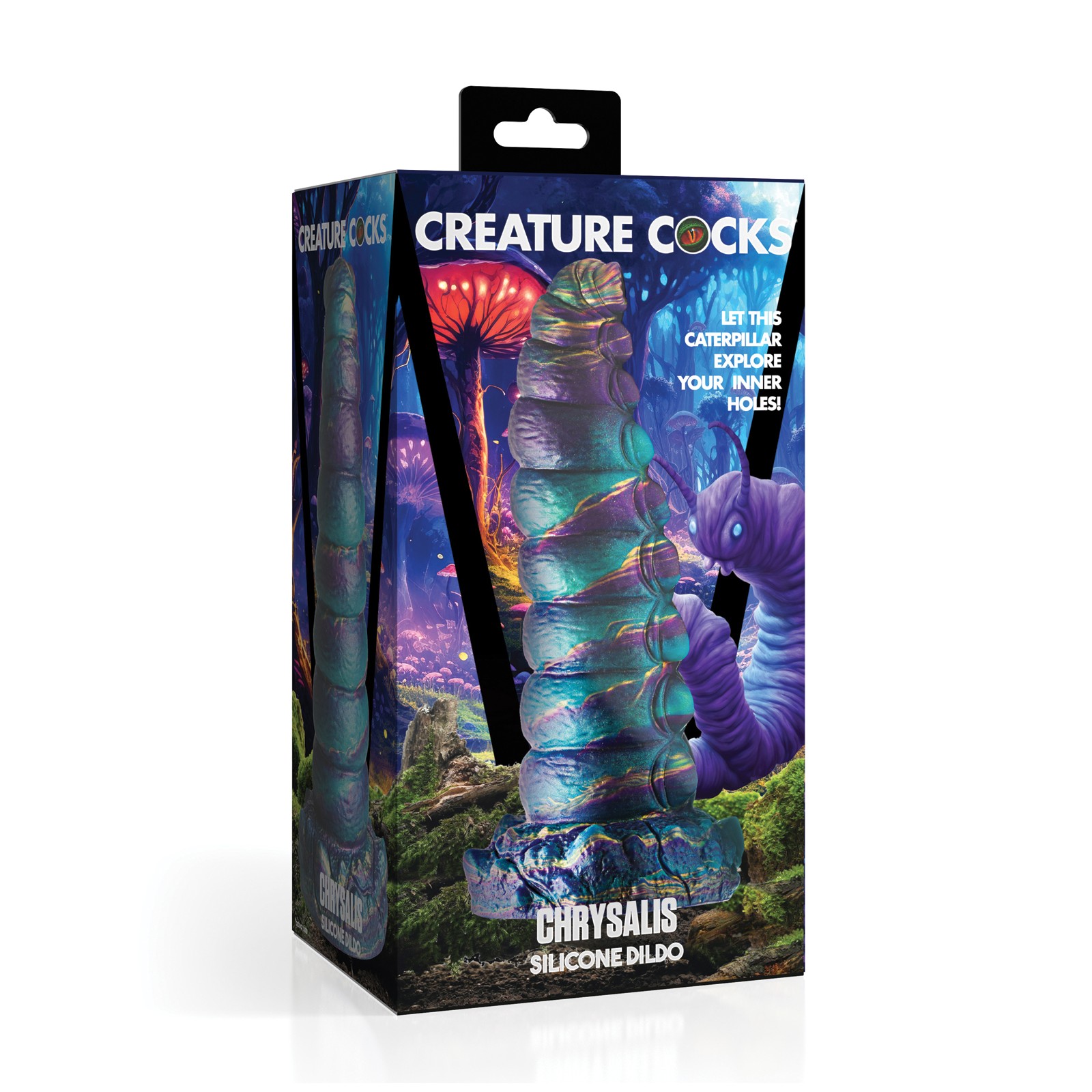 Creature Cocks Chrysalis Silicone Dildo - Multi Colors