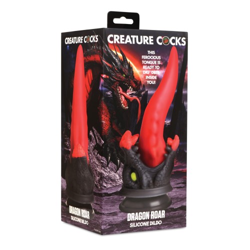 Dildo de Silicona Dragon Roar Creature Cocks Rojo/Negro