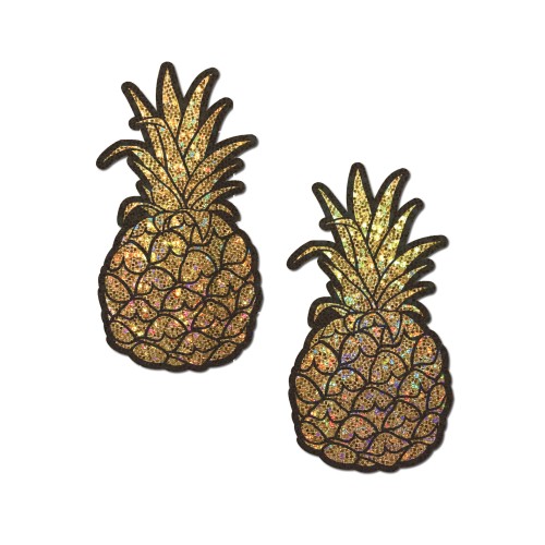 Pasties Pineapple Brillantes para Diversión de Verano