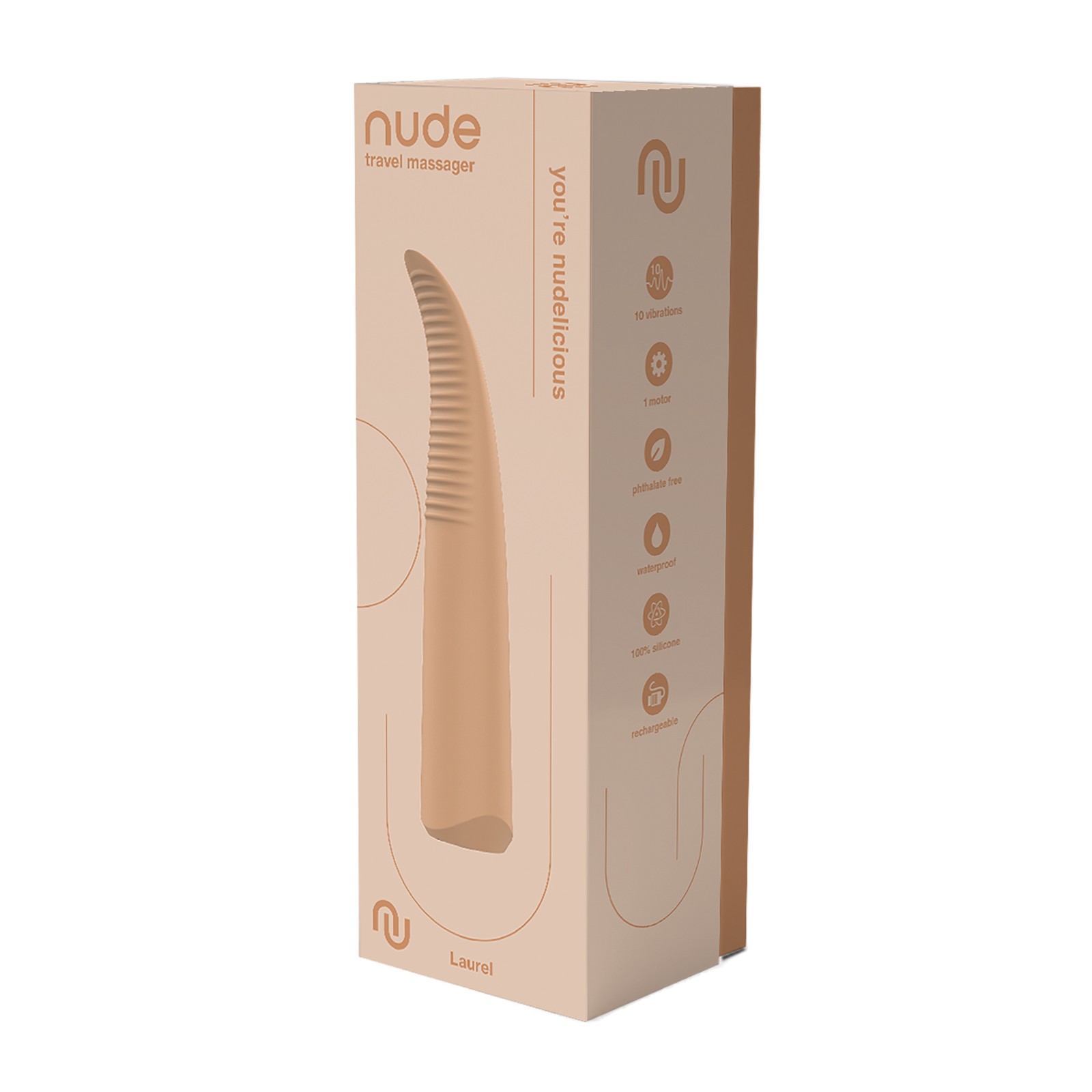 NUDE Laurel Travel Massager - Rechargeable Pleasure