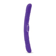 Vibrador y Penetrador Doble Delight Púrpura