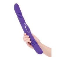 Together Double Delight Vibrating & Thrusting Vibrator Purple