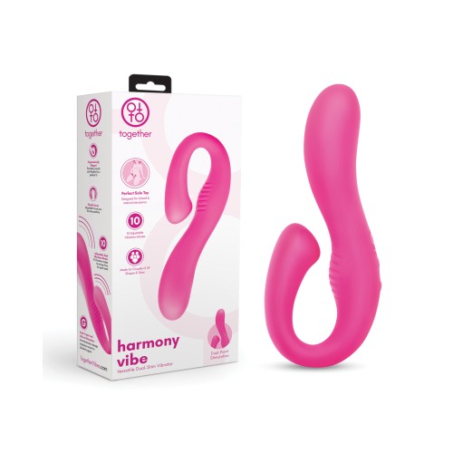 Vibrador Dual de Estimulación Harmony Vibe de Together Rosa