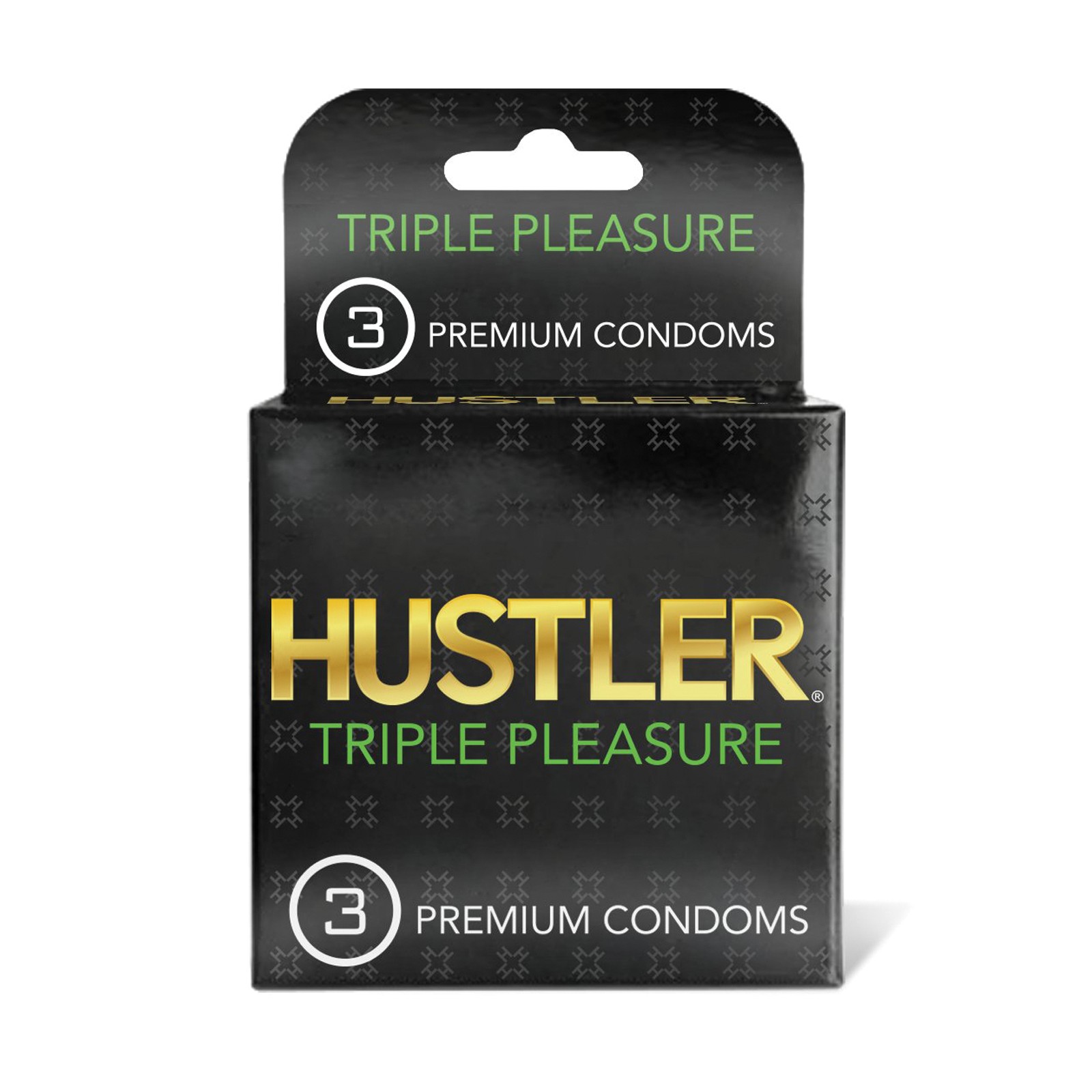 Condones Premium Hustler Triple Placer Paquete de 3