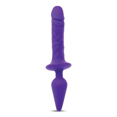 Together Double Pleasure 11 Inch Dildo Purple