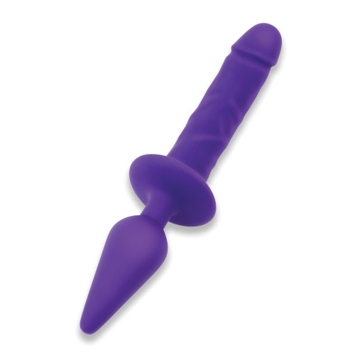 Dildo Doble Placer de 11 Pulgadas Púrpura