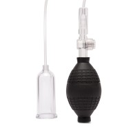 Lux Fetish Clitoral Pump Quick Release - Clear/Black