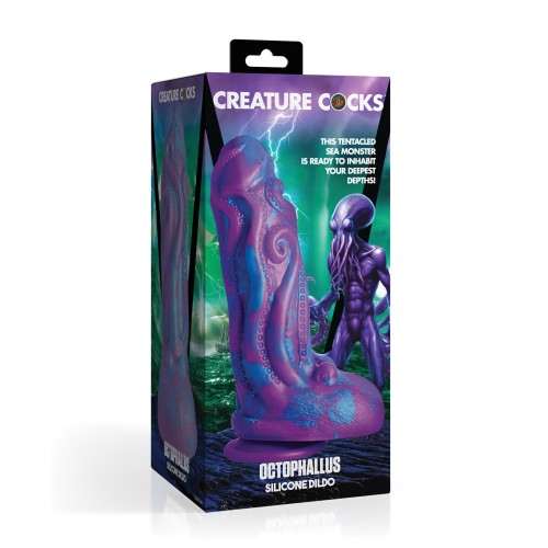 Creature Cocks Octophallus Silicone Dildo Purple Blue