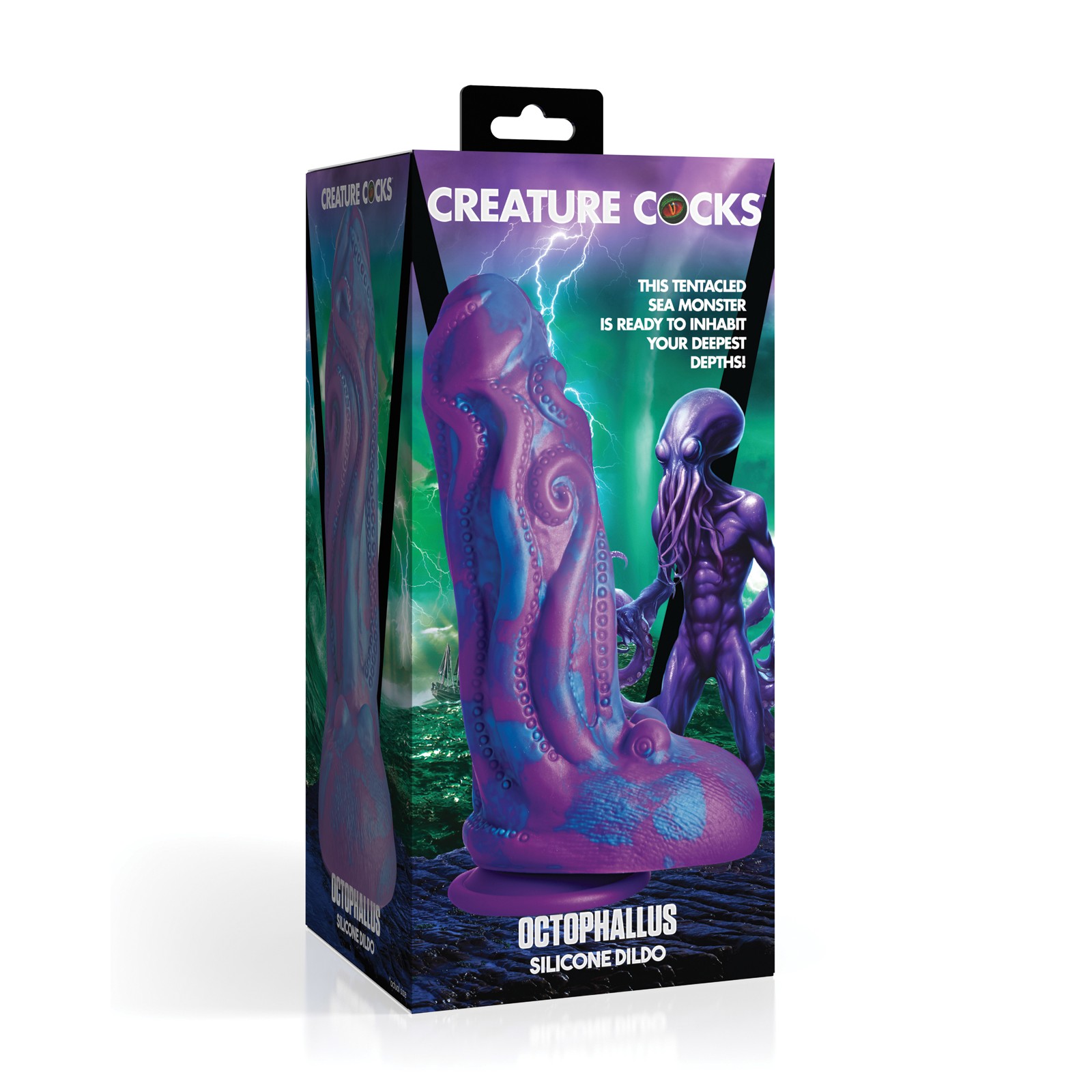 Creature Cocks Octophallus Silicone Dildo Purple Blue