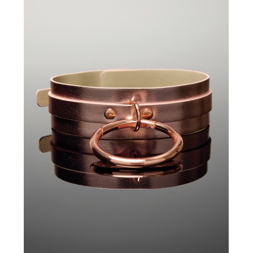 Pleasure Collection Adjustable Collar - Rose Gold