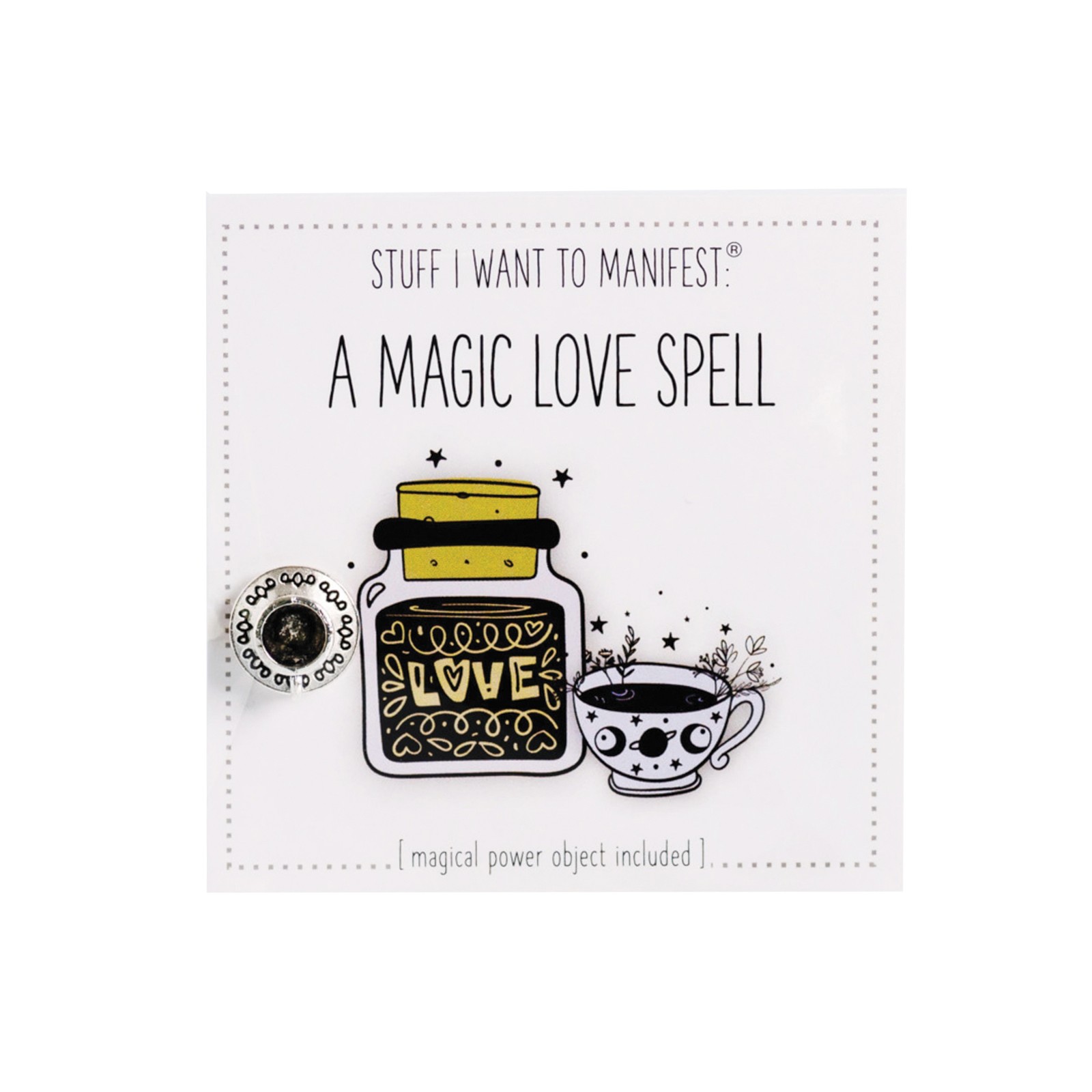 Warm Human Magic Love Spell Mini Card & Charm