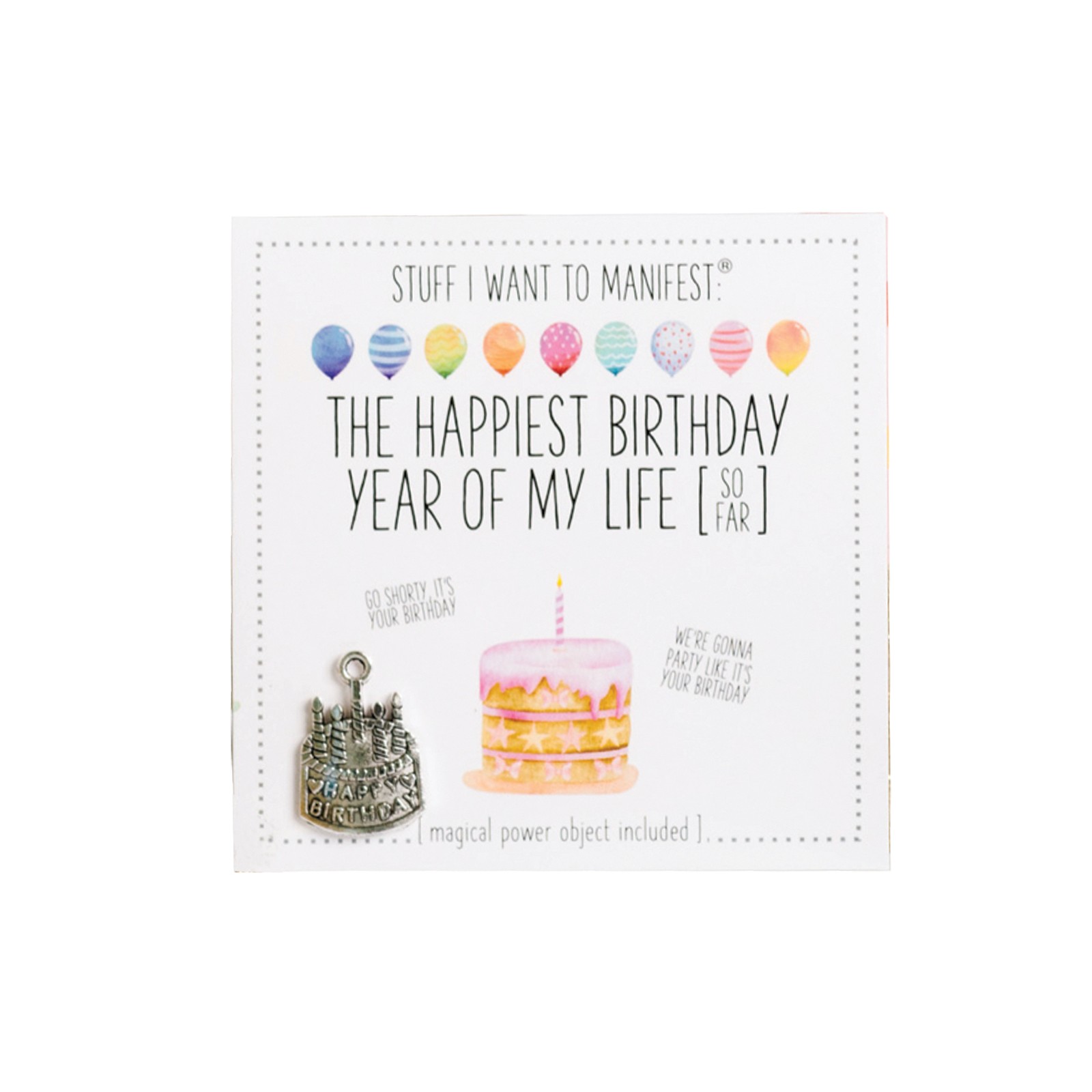 Warm Human Birthday Manifestation Card & Charm - Make a Wish