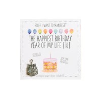 Warm Human Birthday Manifestation Card & Charm - Make a Wish