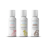 Wicked Sensual Care Tropical Trio Lubricantes Aromatizados 1 oz