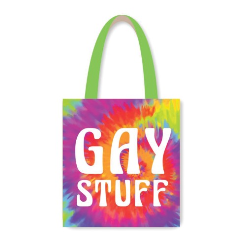 Gay Stuff Reusable Tote Multi Color - Bright and Fun