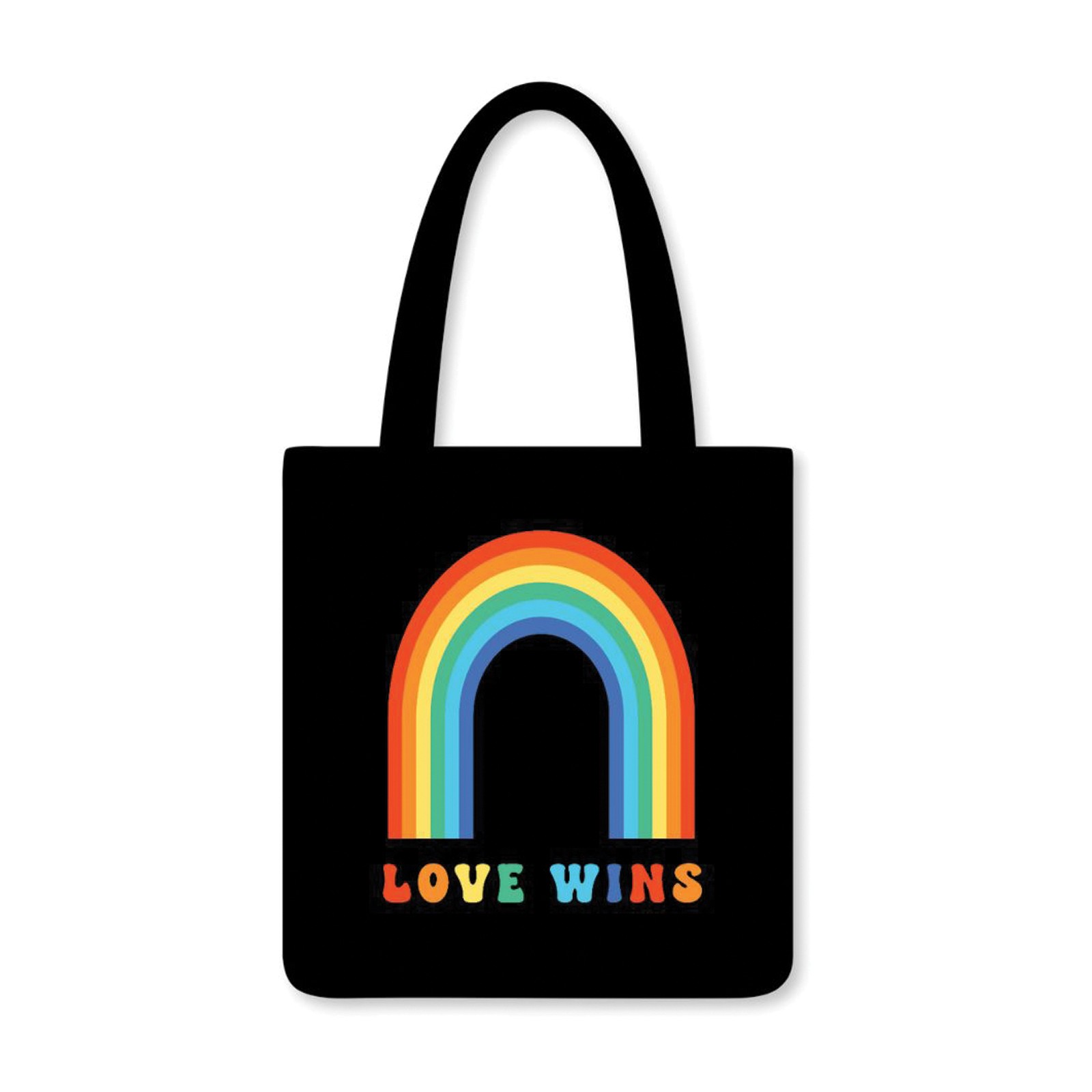 Love Wins Colorful Reusable Tote Bag