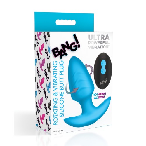 Bang! Rotating & Vibrating Butt Plug with Remote