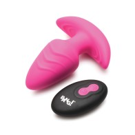 Bang! Rotating & Vibrating Tapered Butt Plug - Pink