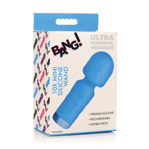 Bang! Mini Silicone Wand Blue for Discreet Pleasure