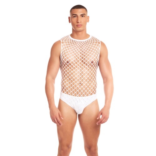 Rainbow Party Large Mesh Unitard Set with Thong