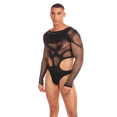 Bodysuit de Malla Rainbow Party Out of Orbit Negro