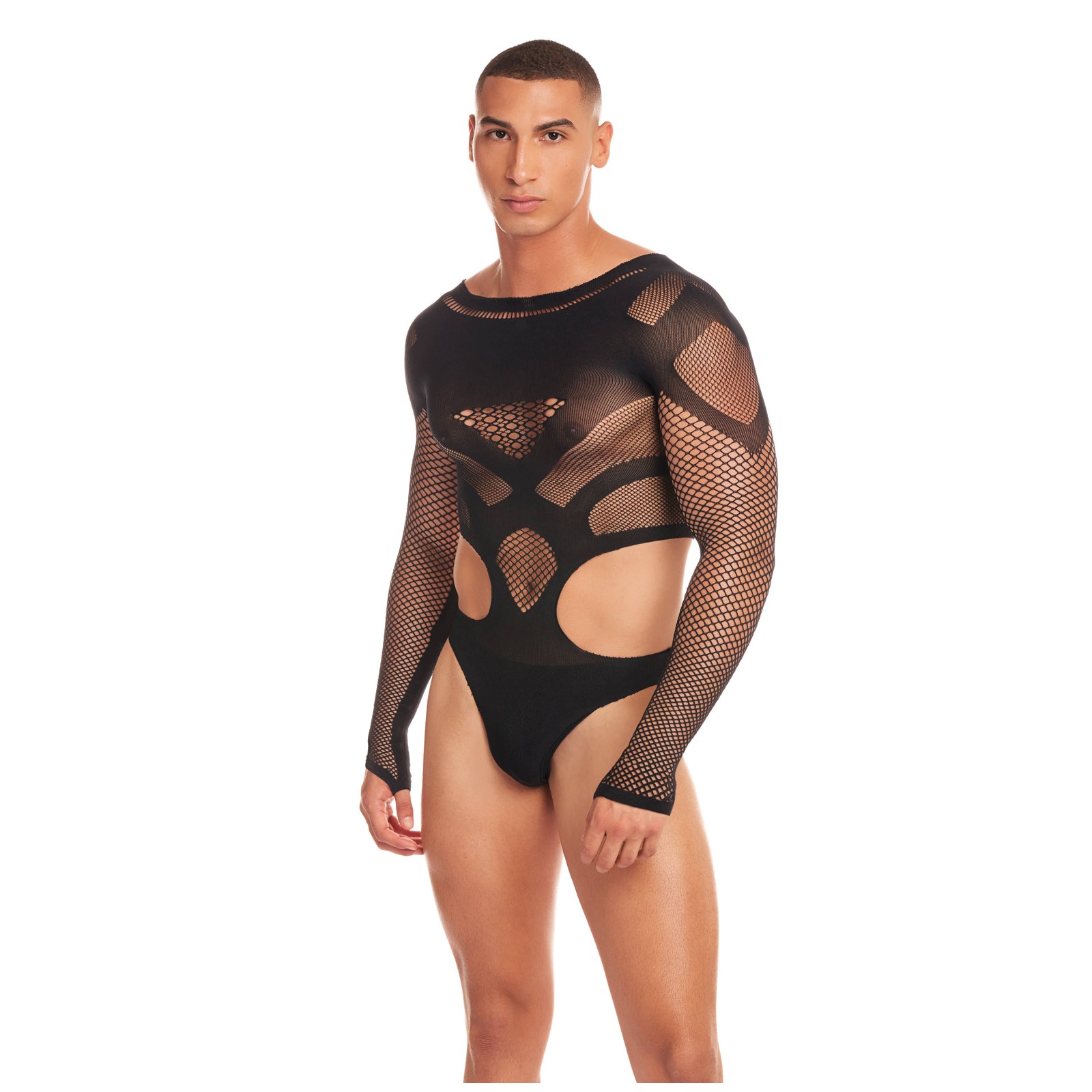 Bodysuit de Malla Rainbow Party Out of Orbit Negro