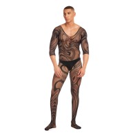 Rainbow Party Supernova Body Stocking Set - Black L/XL