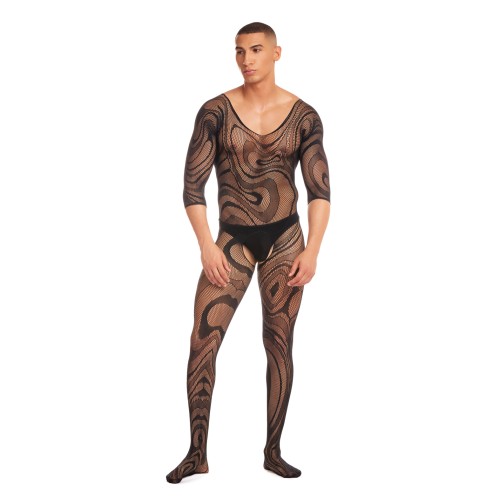 Body Stocking Rainbow Party Supernova Set Negro S/M