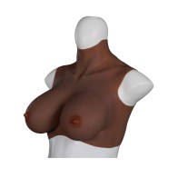 XX-DREAMTOYS Ultra Realistic E Cup Breast Form Large Black - Enhance Your Curves