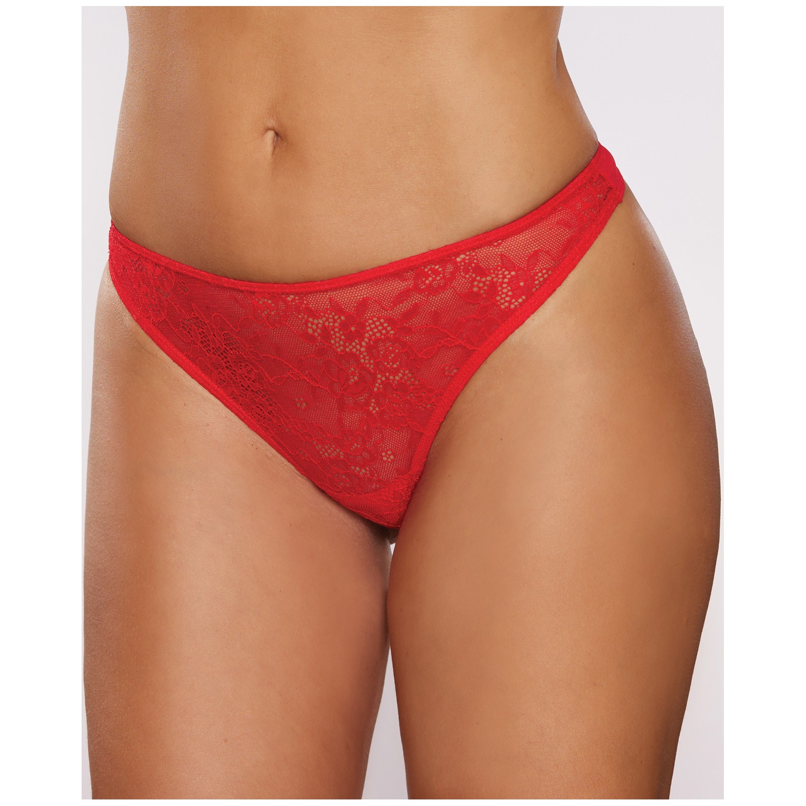 Allure All Wrapped Up Thong Bow Red