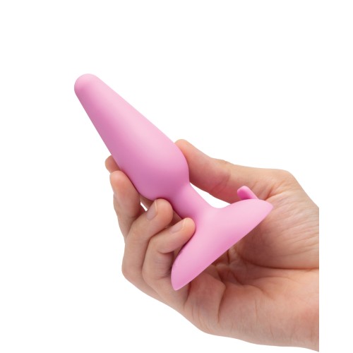 b-Vibe Plug Anal Vibrante Tapered para Principiantes - Rosa