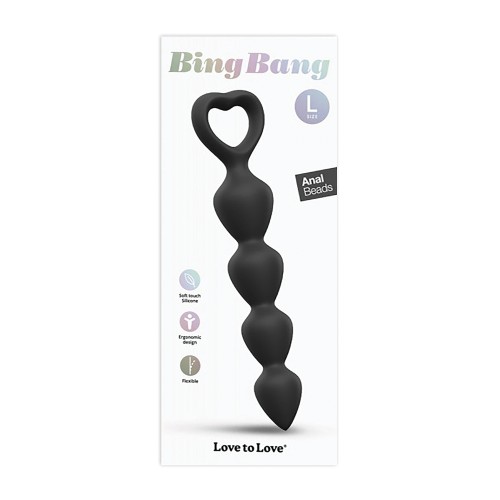 Love to Love Bing Bang Anal Beads Black Onyx