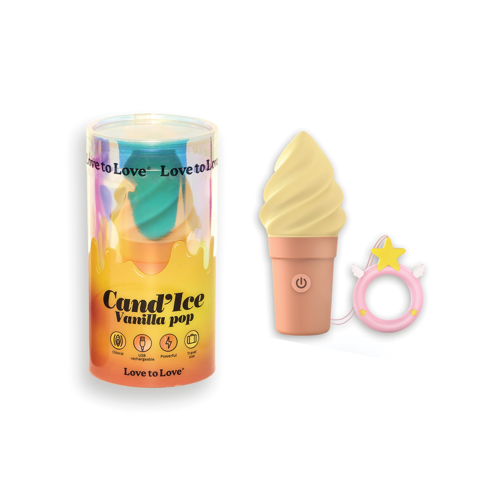 Love to Love Cand'ice Ice Cream Cone Stimulator Vanilla Pop