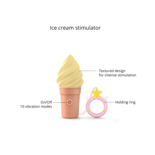 Love to Love Cand'ice Ice Cream Cone Stimulator Vanilla Pop