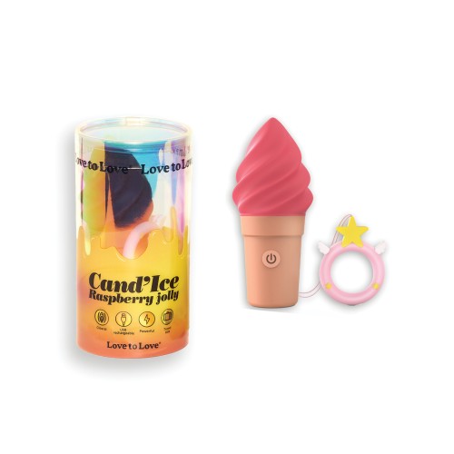 Love to Love Cand'ice Ice Cream Cone Stimulator - Raspberry Jolly