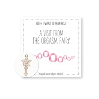 Warm Human Orgasm Fairy Mini Card & Charm