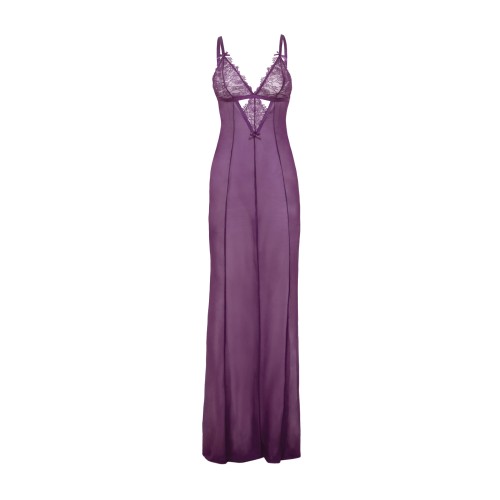 Shop Katana Mesh Lace Gown - Elegance in Purple