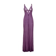 Shop Katana Mesh Lace Gown - Elegance in Purple