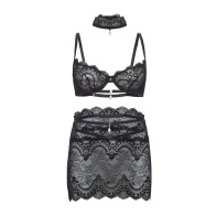 Perla Lace 3 Piece Set for Seductive Elegance