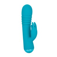 Thicc Chubby Thrusting Tickler Aqua - Premium Adult Toy