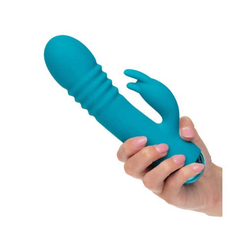 Thicc Chubby Thrusting Tickler Aqua - Premium Adult Toy