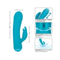 Thicc Chubby Thrusting Tickler Aqua - Premium Adult Toy