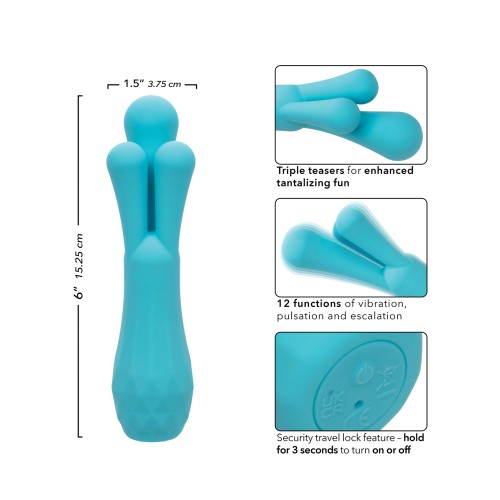 Gia Triple Teaser Vibrador Aqua - La Mejor Experiencia de Placer