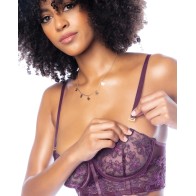 Underwire Bustier with Thong Set - Mulberry MD